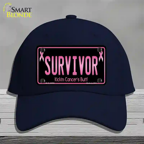 Survivor Novelty License Plate Hat Cotton / Navy