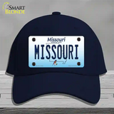 Missouri Show Me State Novelty License Plate Hat Cotton / Navy