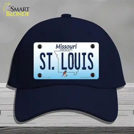 St Louis Missouri Novelty License Plate Hat Cotton / Navy