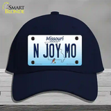 N Joy MO Missouri Novelty License Plate Hat Cotton / Navy