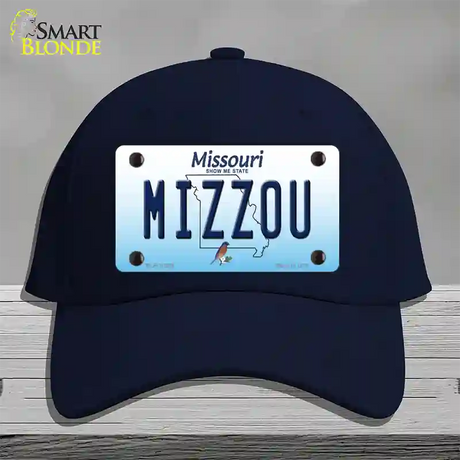 Mizzou Missouri Novelty License Plate Hat Cotton / Navy