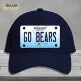 Go Bears Missouri Novelty License Plate Hat Cotton / Navy