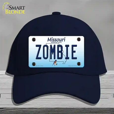 Zombie Missouri Novelty License Plate Hat Cotton / Navy