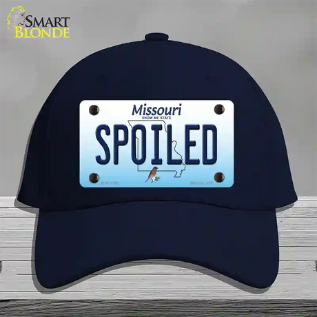 Spoiled Missouri Novelty License Plate Hat Cotton / Navy