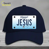 Jesus Missouri Novelty License Plate Hat Cotton / Navy