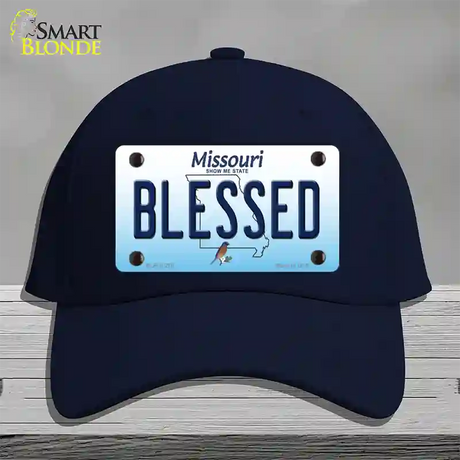 Blessed Missouri Novelty License Plate Hat Cotton / Navy