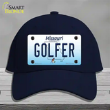 Golfer Missouri Novelty License Plate Hat Cotton / Navy