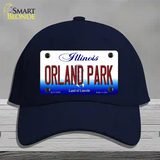 Orland Park Illinois Novelty License Plate Hat Cotton / Navy