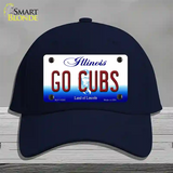 Go Cubs Illinois Novelty License Plate Hat Cotton / Navy