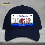 Illinois Girl Illinois Novelty License Plate Hat Cotton / Navy