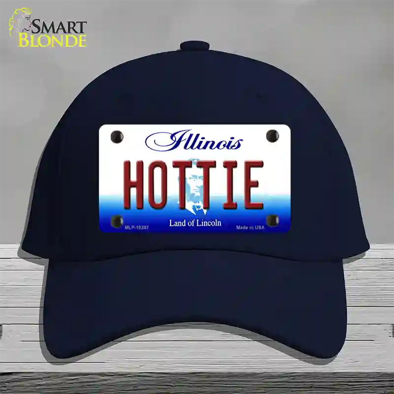 Hottie Illinois Novelty License Plate Hat Cotton / Navy