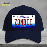 Zombie Illinois Novelty License Plate Hat Cotton / Navy