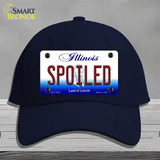 Spoiled Illinois Novelty License Plate Hat Cotton / Navy