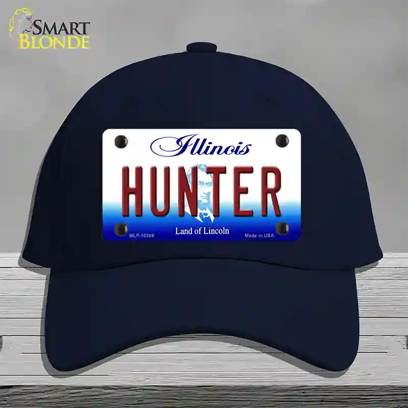 Hunter Illinois Novelty License Plate Hat Cotton / Navy