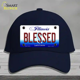 Blessed Illinois Novelty License Plate Hat Cotton / Navy