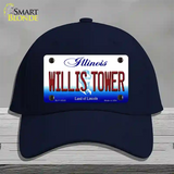 Willis Tower Illinois Novelty License Plate Hat Cotton / Navy