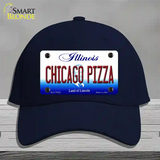 Chicago Pizza Illinois Novelty License Plate Hat Cotton / Navy