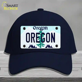 Oregon Tree Novelty License Plate Hat Cotton / Navy