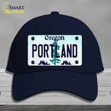 Portland Oregon Novelty License Plate Hat Cotton / Navy