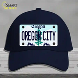 Oregon City Oregon Novelty License Plate Hat Cotton / Navy