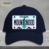 Mount Hood Oregon Novelty License Plate Hat Cotton / Navy