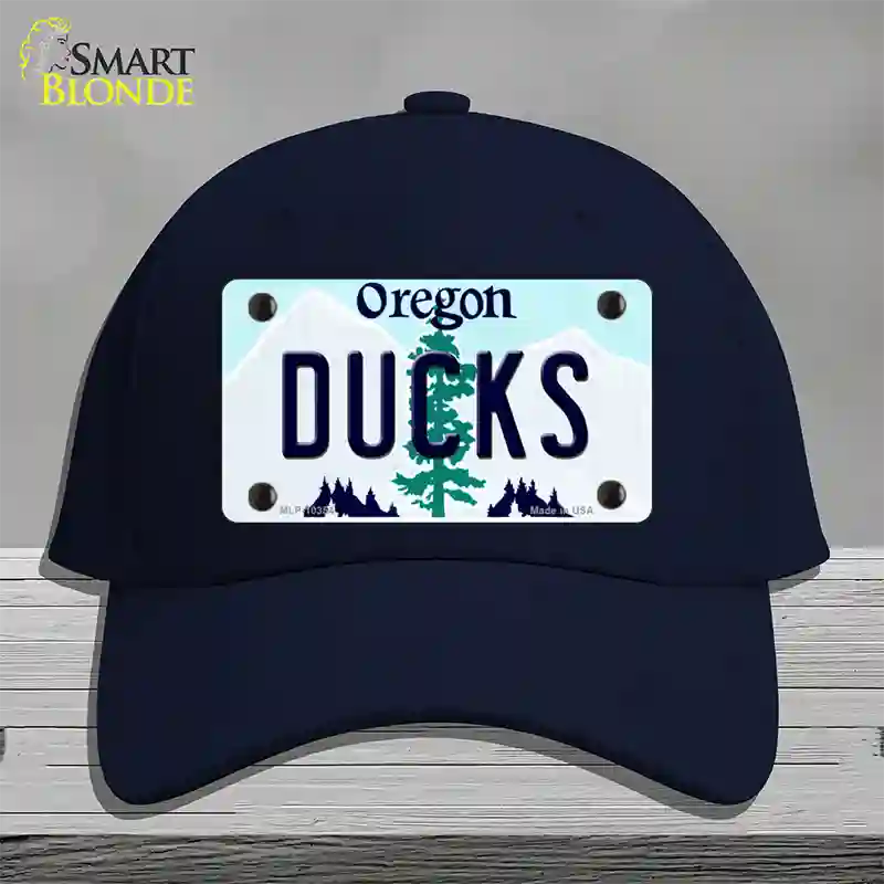 Ducks Oregon Novelty License Plate Hat Cotton / Navy