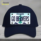 Go Beavers Oregon Novelty License Plate Hat Cotton / Navy