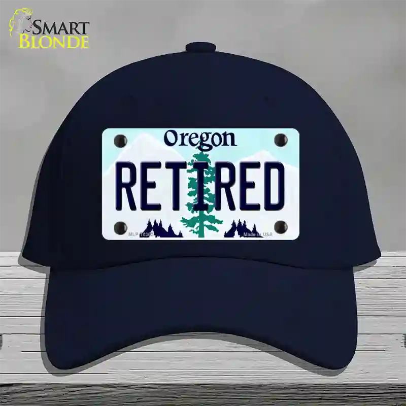 Retired Oregon Novelty License Plate Hat Cotton / Navy