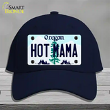 Hot Mama Oregon Novelty License Plate Hat Cotton / Navy