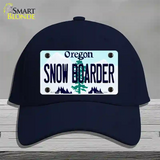 Snow Boarder Oregon Novelty License Plate Hat Cotton / Navy