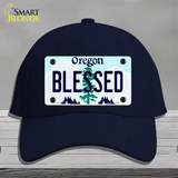 Blessed Oregon Novelty License Plate Hat Cotton / Navy