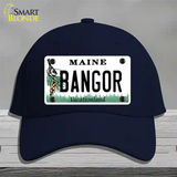 Bangor Maine Novelty License Plate Hat Cotton / Navy