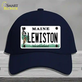 Lewiston Maine Novelty License Plate Hat Cotton / Navy