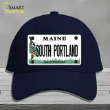 South Portland Maine Novelty License Plate Hat Cotton / Navy