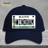 Windham Maine Novelty License Plate Hat Cotton / Navy