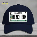 Beach Bum Maine Novelty License Plate Hat Cotton / Navy