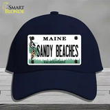 Sandy Beaches Maine Novelty License Plate Hat Cotton / Navy