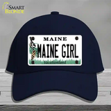 Maine Girl Novelty License Plate Hat Cotton / Navy