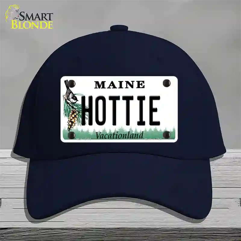 Hottie Maine Novelty License Plate Hat Cotton / Navy