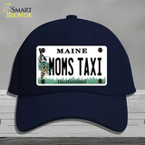 Moms Taxi Maine Novelty License Plate Hat Cotton / Navy