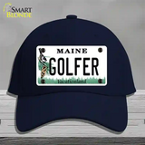 Golfer Maine Novelty License Plate Hat Cotton / Navy