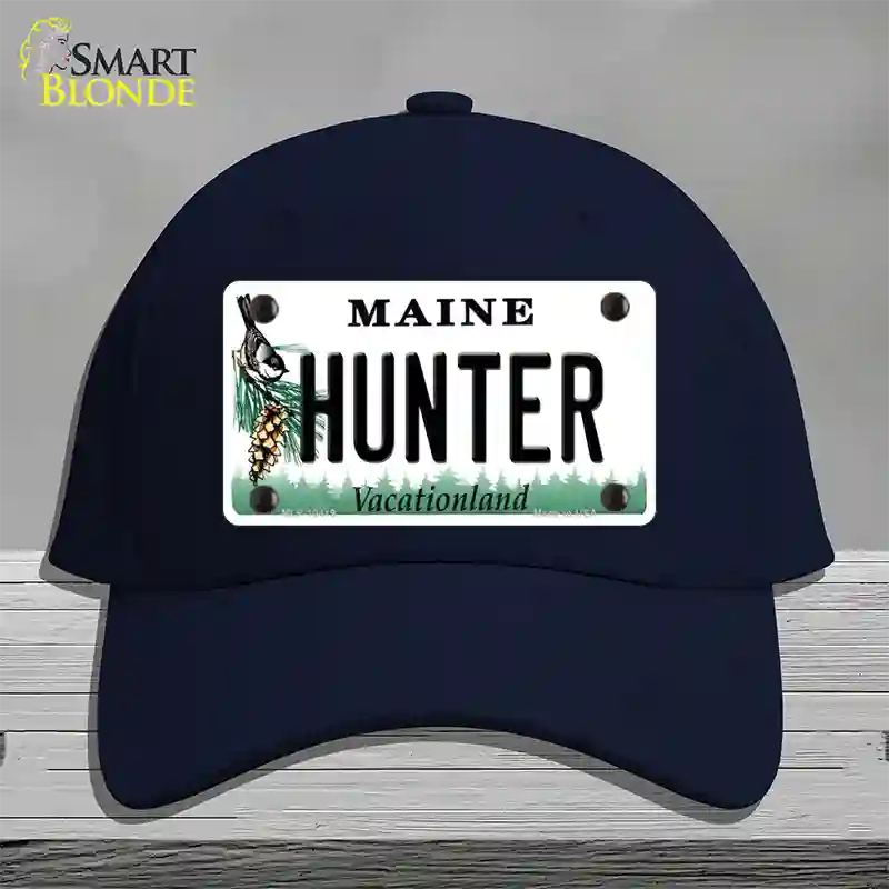 Hunter Maine Novelty License Plate Hat Cotton / Navy