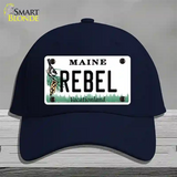 Rebel Maine Novelty License Plate Hat Cotton / Navy