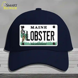 Lobster Maine Novelty License Plate Hat Cotton / Navy