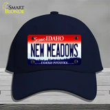 New Meadows Idaho Novelty License Plate Hat Cotton / Navy