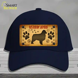 Australian Shepherd Novelty License Plate Hat Cotton / Navy