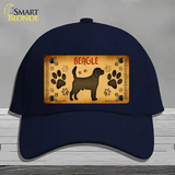 Beagle Novelty License Plate Hat Cotton / Navy