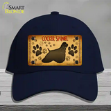 Cocker Spaniel Novelty License Plate Hat Cotton / Navy