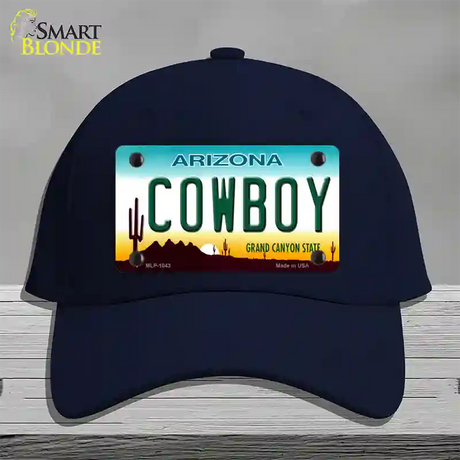 Cowboy Arizona Novelty License Plate Hat Cotton / Navy