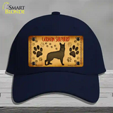 German Shepherd Novelty License Plate Hat Cotton / Navy